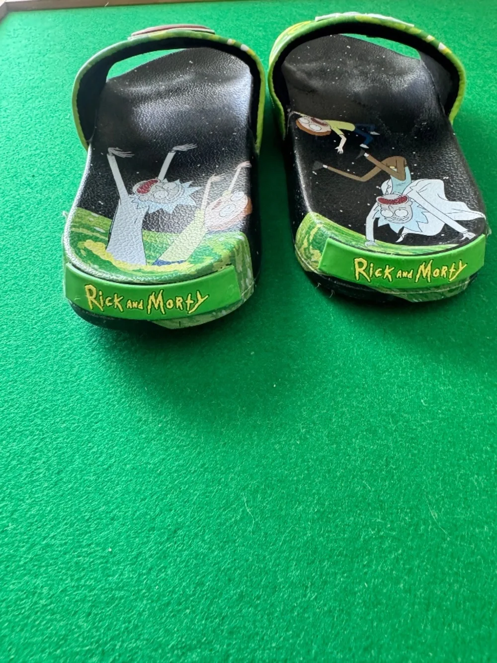 Rick and Morty Slide Sandals Size 7 Boys